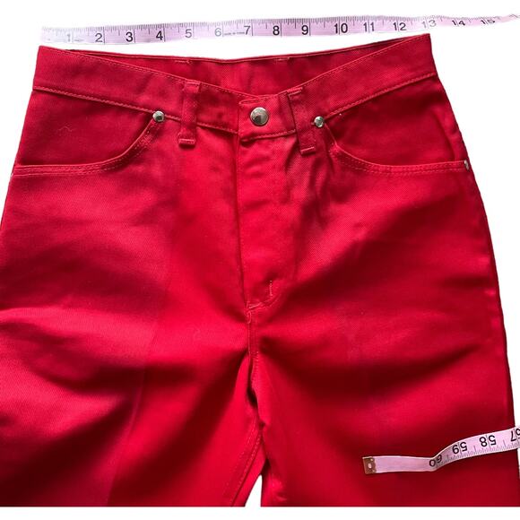 Collectors Dream! NOS VINTAGE 1970’s Red Wrangler Jeans Junior Size 7/8 - Picture 14 of 16